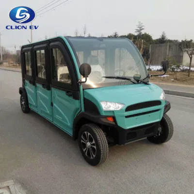 40km/H New Energy 6 Seater Low Speed Garden Electric Passenger Car